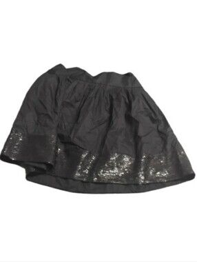 Theory Women's Black Sequined Jolia Mini Skirt Sz 6